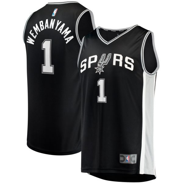 youth san antonio spurs victor wembanyama fanatics black fast break replica jersey – icon edition – Genuine NBA Hats & Jerseys for Fans