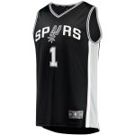 youth san antonio spurs victor wembanyama fanatics black fast break replica jersey – icon edition – Genuine NBA Hats & Jerseys for Fans
