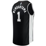 youth san antonio spurs victor wembanyama fanatics black fast break replica jersey – icon edition – Genuine NBA Hats & Jerseys for Fans