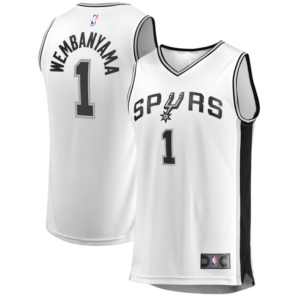 youth san antonio spurs victor wembanyama fanatics white fast break player jersey – association edition – Genuine NBA Hats & Jerseys for Fans