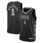 youth san antonio spurs victor wembanyama jordan brand black swingman jersey – statement edition – Genuine NBA Hats & Jerseys for Fans