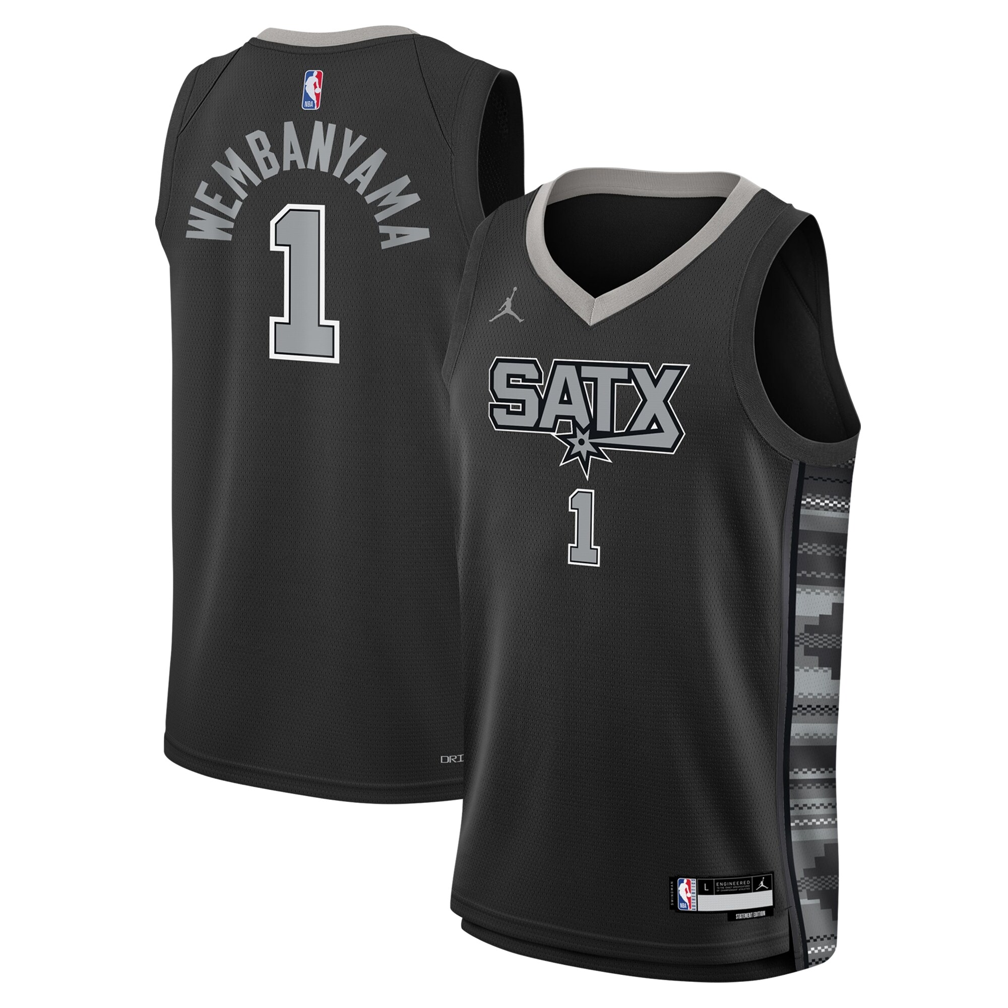 youth san antonio spurs victor wembanyama jordan brand black swingman jersey – statement edition – Genuine NBA Hats & Jerseys for Fans youth san antonio spurs victor wembanyama jordan brand black swingman jersey – statement edition – Genuine NBA Hats & Jerseys for Fans