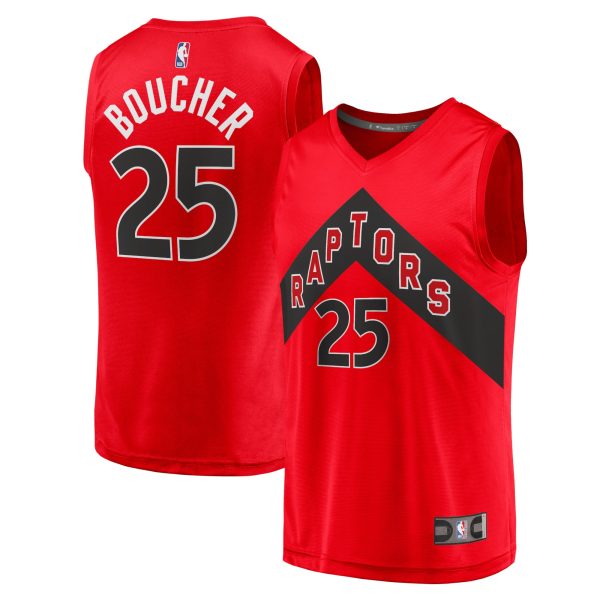 youth toronto raptors chris boucher fanatics red fast break replica jersey – icon edition – Genuine NBA Hats & Jerseys for Fans
