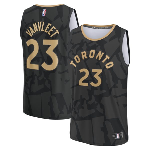 youth toronto raptors fred vanvleet fanatics black fastbreak jersey – city edition – Genuine NBA Hats & Jerseys for Fans