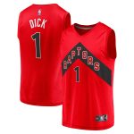 youth toronto raptors gradey dick fanatics red fast break player jersey – icon edition – Genuine NBA Hats & Jerseys for Fans