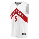 youth toronto raptors immanuel quickley fanatics white fast break player jersey – association edition – Genuine NBA Hats & Jerseys for Fans