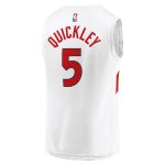 youth toronto raptors immanuel quickley fanatics white fast break player jersey – association edition – Genuine NBA Hats & Jerseys for Fans