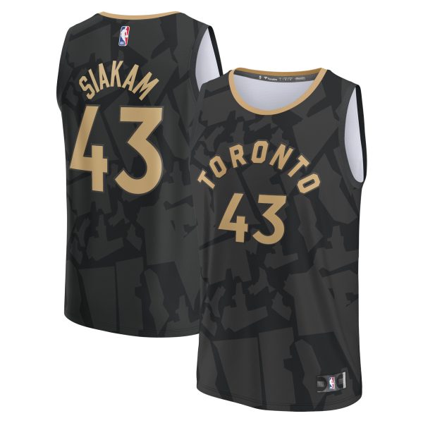youth toronto raptors pascal siakam fanatics black fastbreak jersey – city edition – Genuine NBA Hats & Jerseys for Fans
