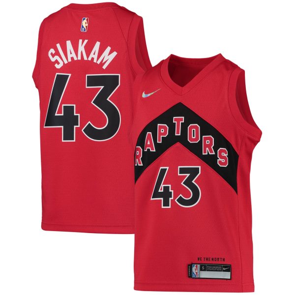 youth toronto raptors pascal siakam nike red 202122 diamond swingman jersey – icon edition – Genuine NBA Hats & Jerseys for Fans