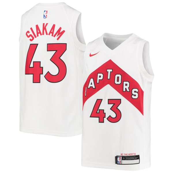 youth toronto raptors pascal siakam nike white swingman jersey – association edition – Genuine NBA Hats & Jerseys for Fans