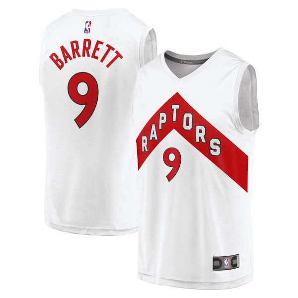 youth toronto raptors rj barrett fanatics white fast break player jersey – association edition – Genuine NBA Hats & Jerseys for Fans