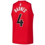 youth toronto raptors scottie barnes nike red swingman jersey – icon edition – Genuine NBA Hats & Jerseys for Fans