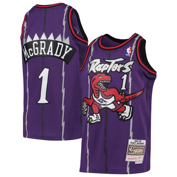 youth toronto raptors tracy mcgrady mitchell amp ness purple 1998-99 hardwood classics swingman throwback jersey – Genuine NBA Hats & Jerseys for Fans