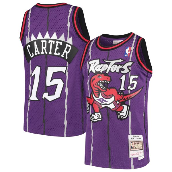 youth toronto raptors vince carter mitchell amp ness purple 199899 hardwood classics swingman throwback jersey – Genuine NBA Hats & Jerseys for Fans