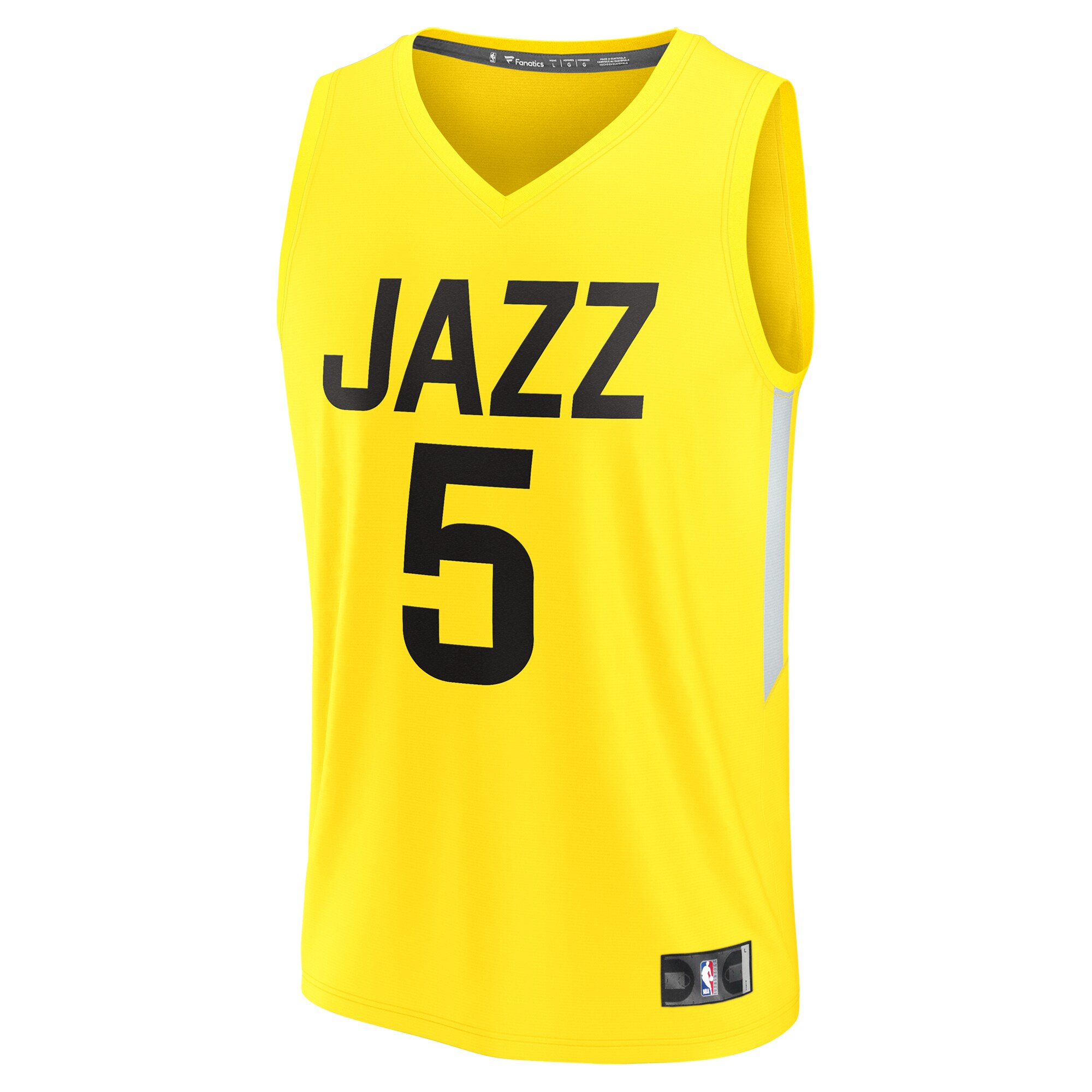 youth utah jazz cody williams fanatics yellow 2024 nba draft fast break player jersey – icon edition – Genuine NBA Hats & Jerseys for Fans