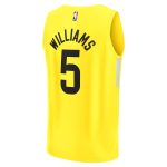 youth utah jazz cody williams fanatics yellow 2024 nba draft fast break player jersey – icon edition – Genuine NBA Hats & Jerseys for Fans