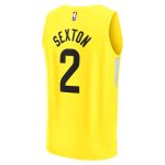 youth utah jazz collin sexton fanatics yellow fast break player jersey – icon edition – Genuine NBA Hats & Jerseys for Fans