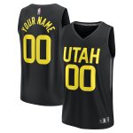 youth utah jazz fanatics black fast break replica custom jersey – statement edition – Genuine NBA Hats & Jerseys for Fans