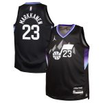 youth utah jazz lauri markkanen jordan brand black swingman jersey – statement edition 201915092 – Genuine NBA Hats & Jerseys for Fans