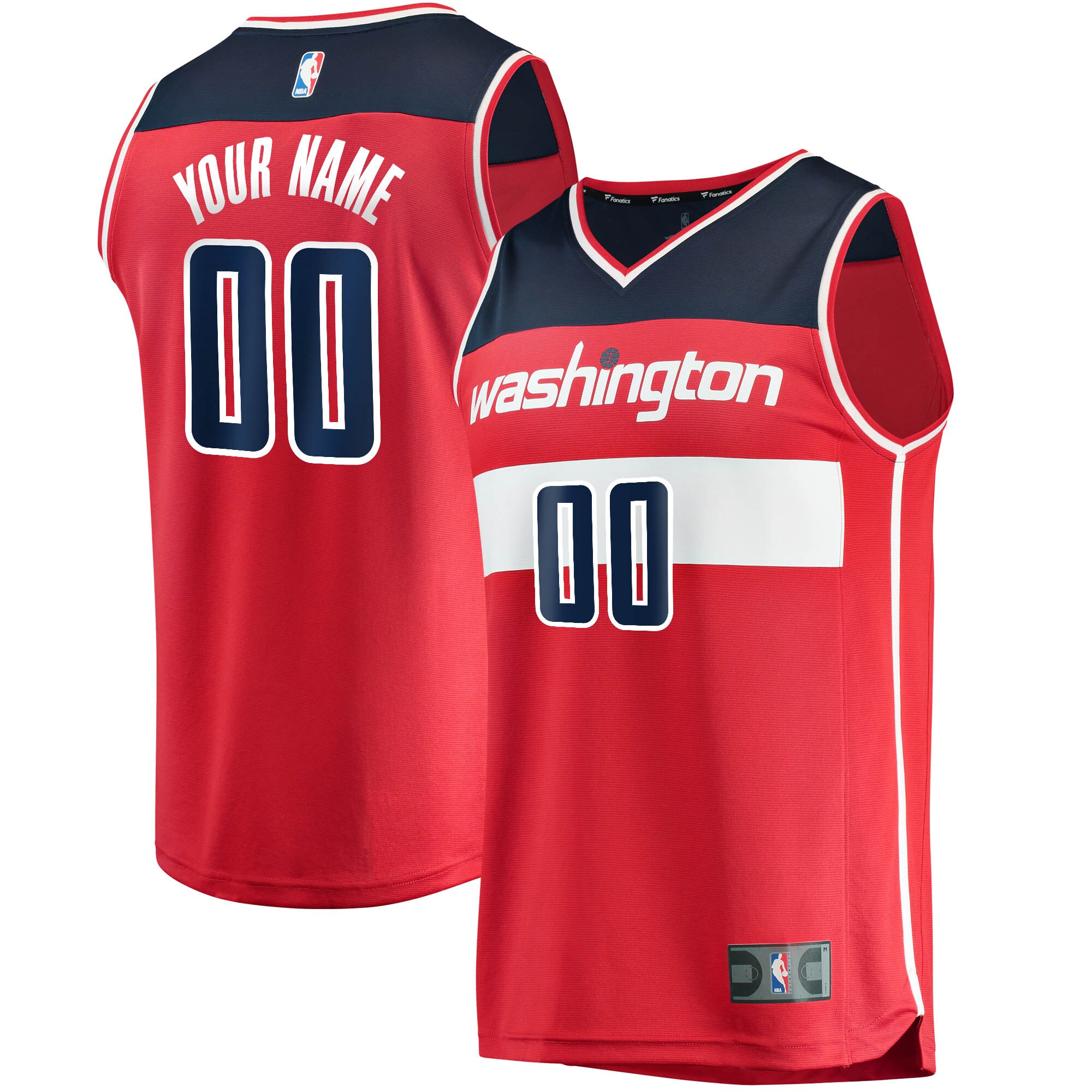 youth washington wizards fanatics red fast break custom replica jersey – icon edition – Genuine NBA Hats & Jerseys for Fans