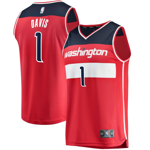 youth washington wizards johnny davis fanatics red fast break replica jersey – icon edition – Genuine NBA Hats & Jerseys for Fans