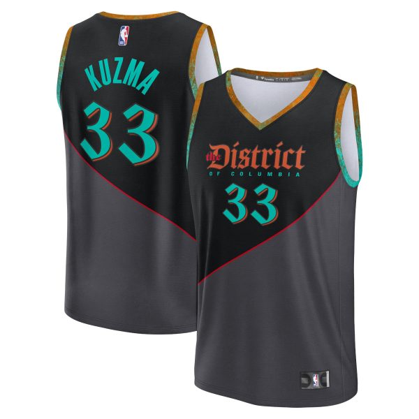 youth washington wizards kyle kuzma fanatics black 202324 fast break jersey – city edition – Genuine NBA Hats & Jerseys for Fans