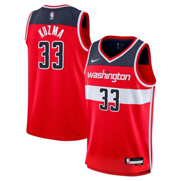 youth washington wizards kyle kuzma nike red swingman jersey – icon edition – Genuine NBA Hats & Jerseys for Fans